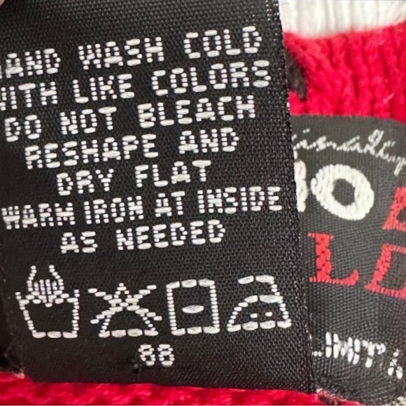 Designers Originals Studio Sweater FaLaLa Size XL Red Bead Christmas Tree - Picture 11 of 15